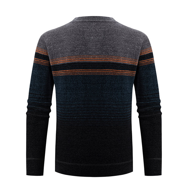 Herren modischer Pullover mit einzigartigem Strukturdesign und mehrfarbigem Muster Echoarchiv