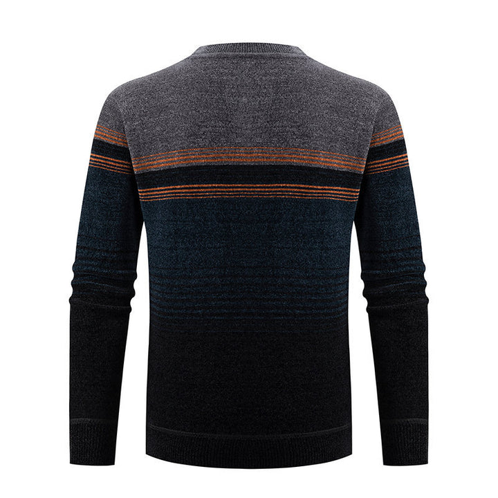 Herren modischer Pullover mit einzigartigem Strukturdesign und mehrfarbigem Muster Echoarchiv