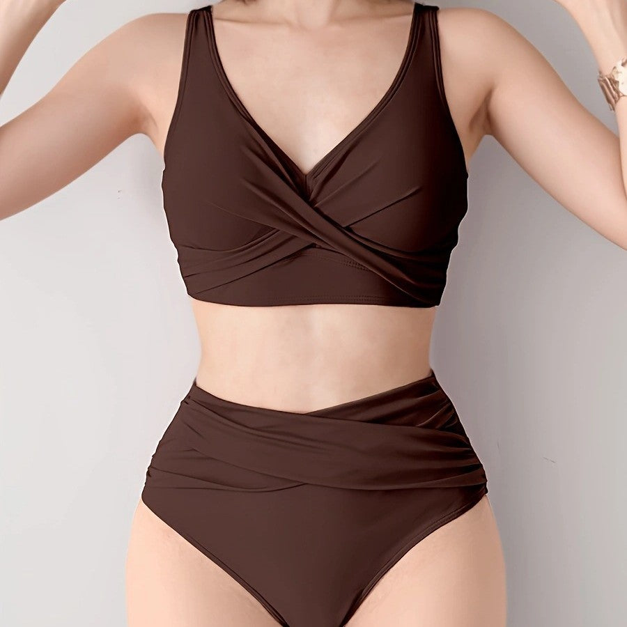 Damen Hochwertiges Wickel-Bikini-Set Echo Archiv