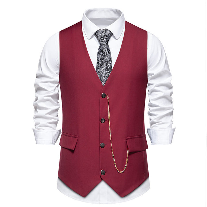 Herren elegante Weste mit feinen Details und modernen Akzenten Echoarchiv