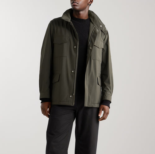 Herren funktionale Freizeitjacke im modernen Design mit praktischen Taschen Echoarchiv