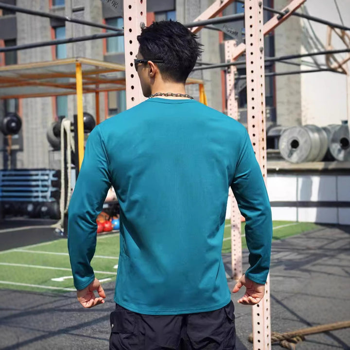 Herren Langarm Sportshirt mit atmungsaktiver und feuchtigkeitsregulierender Technologie Echoarchiv