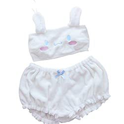 Damen Kuschelndes Pyjama-Set mit Tiermotiven und zarten Rüschen Echo Archiv