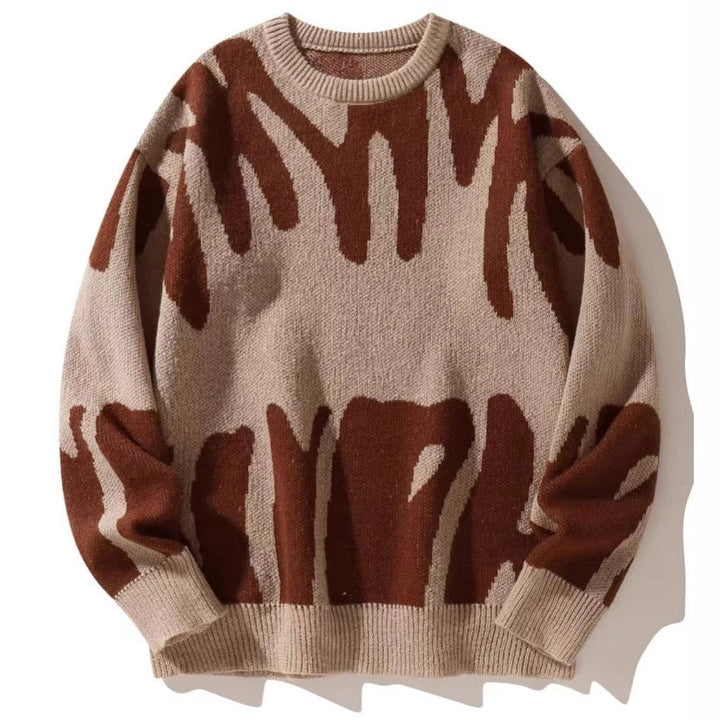 Damen Oversized Pullover mit aufregendem Muster Echoarchiv