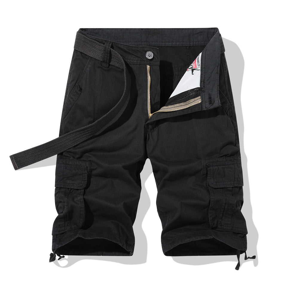 Herren vielseitige Cargo-Shorts mit praktischen Seitentaschen und verstellbarem Gürtel Echoarchiv