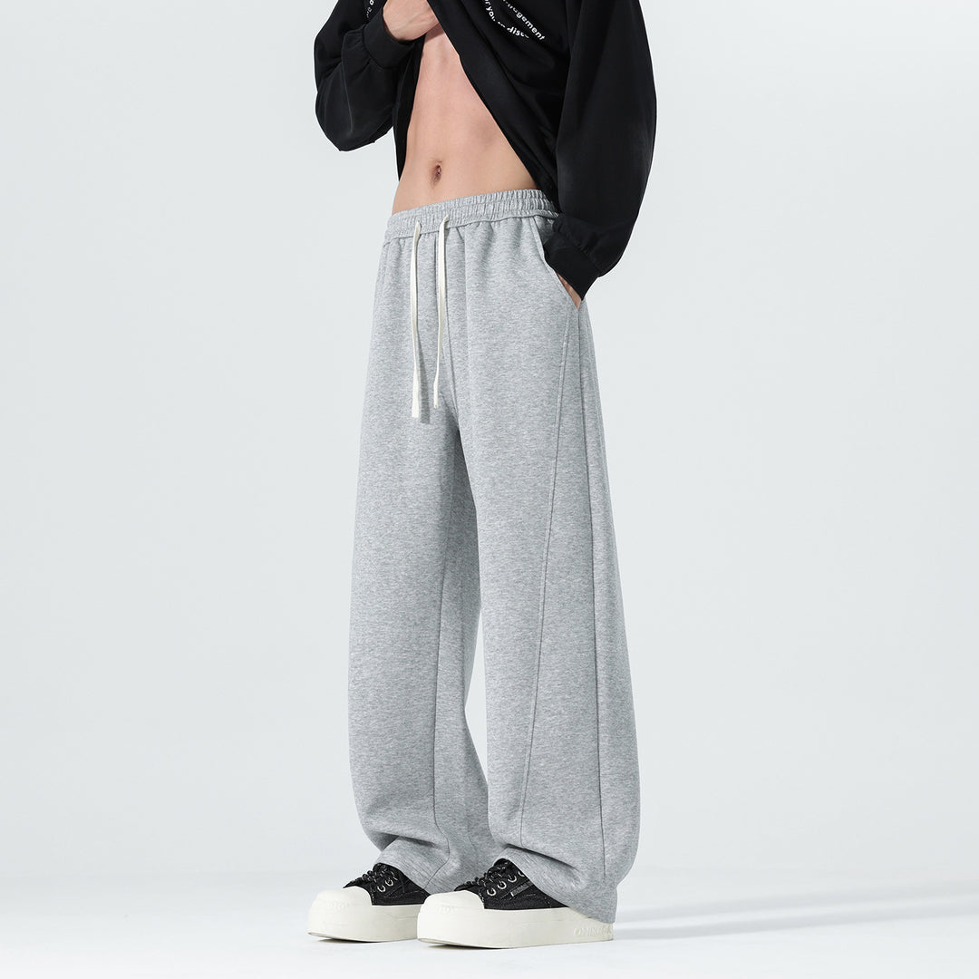 Herren Extraweite Sweatpants im Palazzo‑Look mit Tunnelzugbund und Seitentaschen Echo Archiv