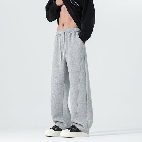 Herren Extraweite Sweatpants im Palazzo‑Look mit Tunnelzugbund und Seitentaschen Echo Archiv