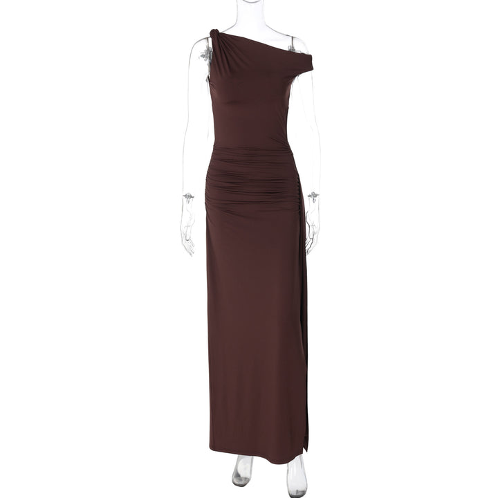 Damen Elegantes Wickelkleid mit gerafftem Einsatz Echo Archiv