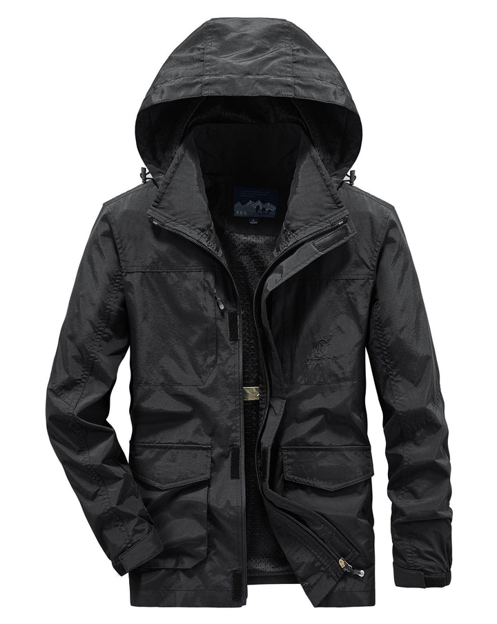Herren Robuste Wetterjacke mit praktischen Taschen Echo Archiv