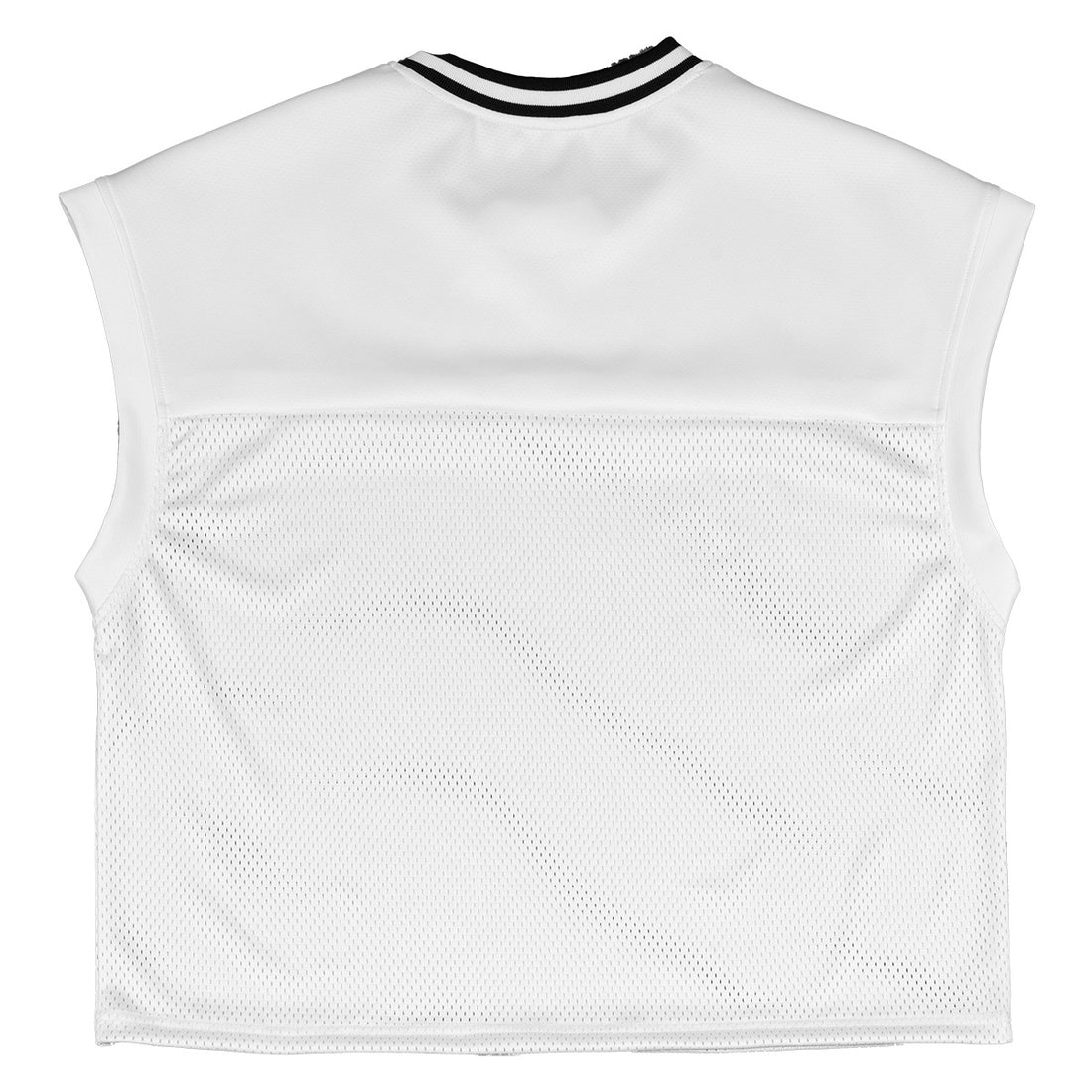 Unisex Atmungsaktives Mesh-Sporttop ohne Ärmel mit geripptem Polokragen Echo Archiv