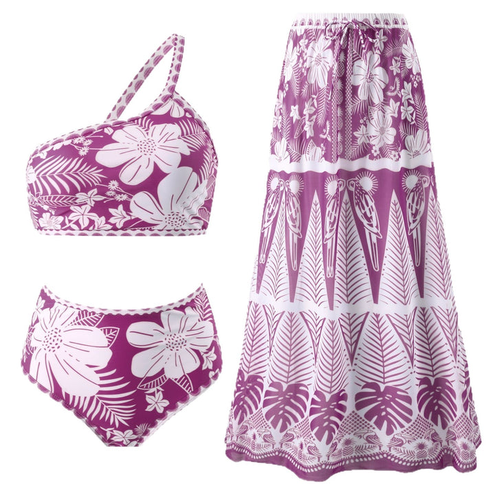 Damen Maxirock mit floralem Print und elastischem Bund Echo Archiv
