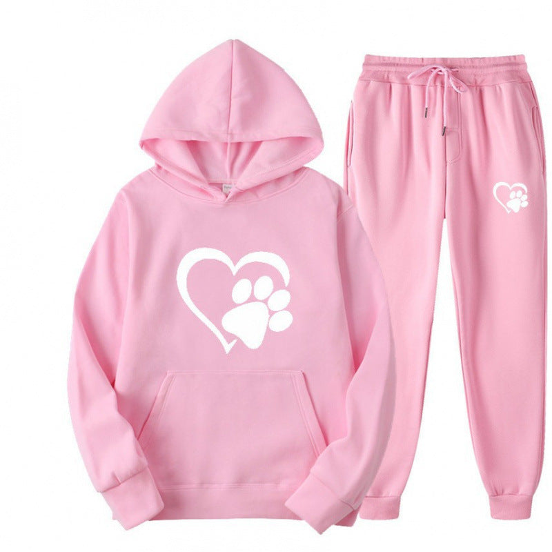 Damen Kuscheliger Hoodie und Jogginghose Set Echoarchiv