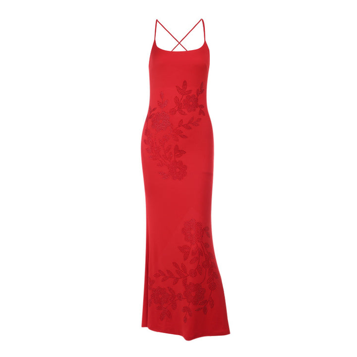 Damen Figurbetontes Abendkleid mit verführerischen Spaghettiträgern Echo Archiv