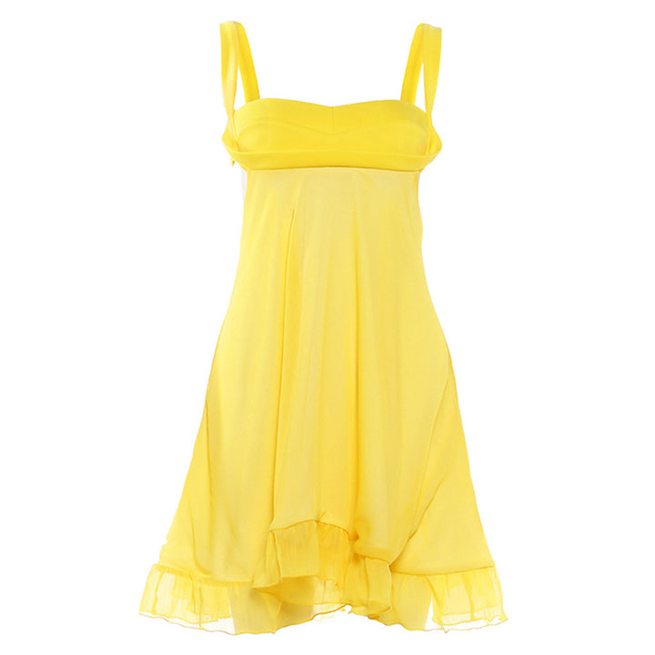 Damen Chiffonkleid mit fließendem Saum und herzförmigem Ausschnitt Echo Archiv