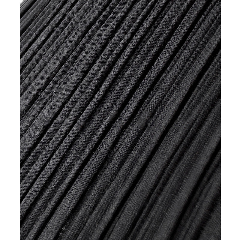 Damen Eleganter Plissierter Rock mit asymmetrischem Saum Echoarchiv