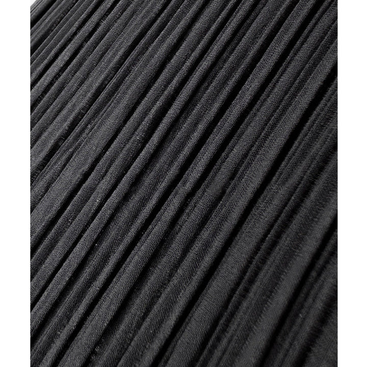 Damen Eleganter Plissierter Rock mit asymmetrischem Saum Echoarchiv