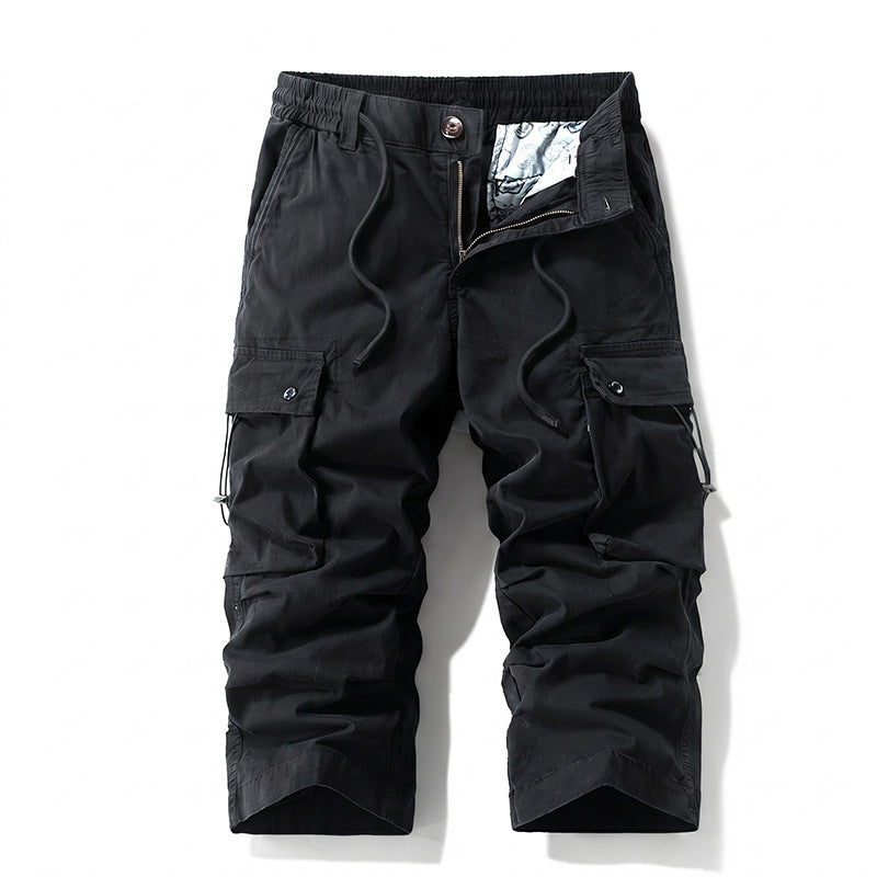 Herren 3/4-Trekking-Cargohose mit elastischem Bund, Tunnelzug und variabler Taschenorganisation Echo Archiv