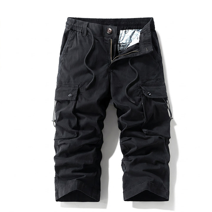 Herren 3/4-Trekking-Cargohose mit elastischem Bund, Tunnelzug und variabler Taschenorganisation Echo Archiv