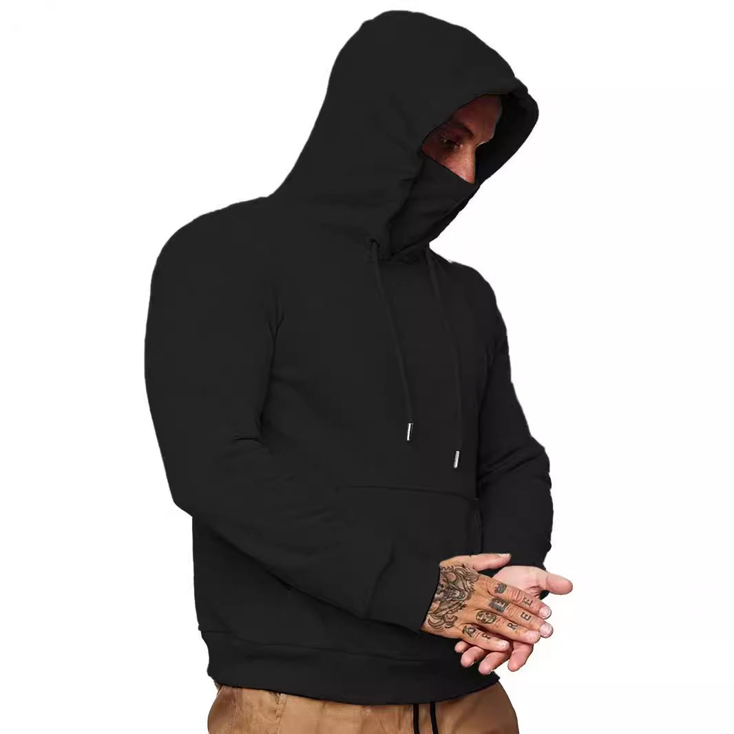 Herren Kapuzenpullover mit multifunktionalem Gesichtsschutz Echoarchiv