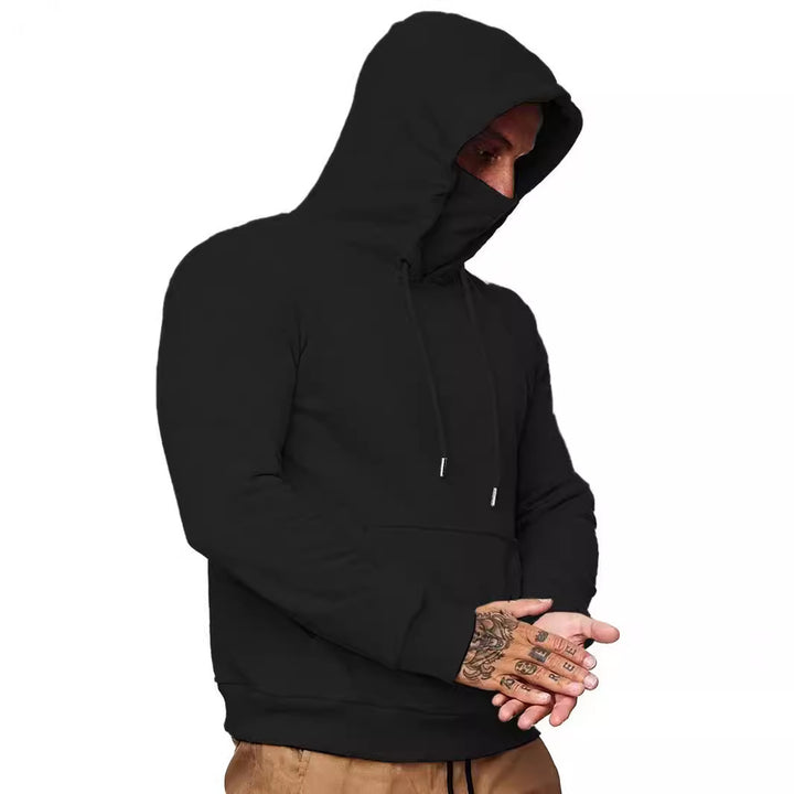 Herren Kapuzenpullover mit multifunktionalem Gesichtsschutz Echoarchiv