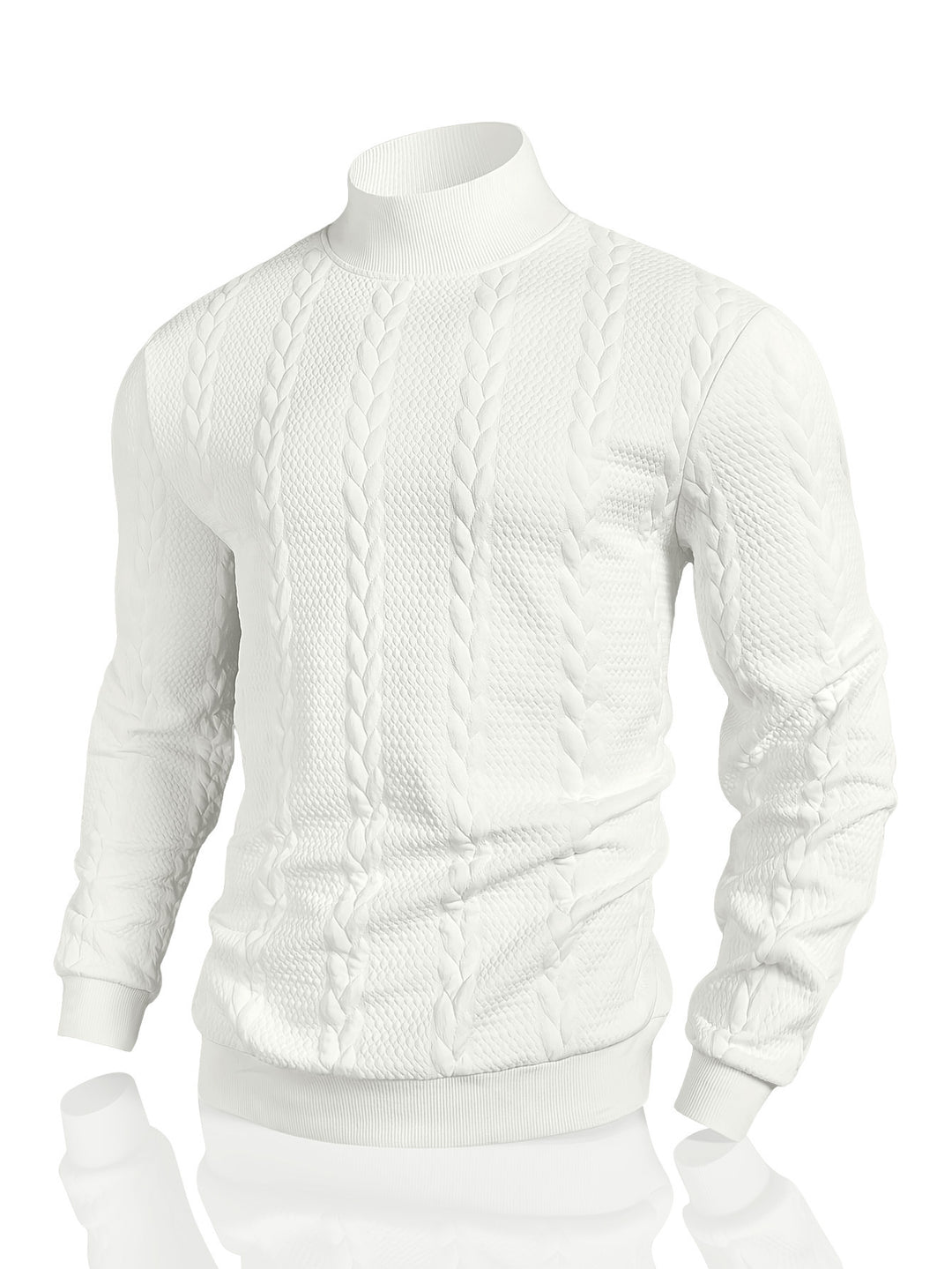 Herren Strickpullover mit hohem Kragen Echoarchiv