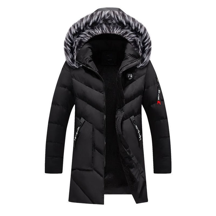 Herren Wattierter Thermoparka mit Kunstfellkapuze und Innenfutter aus Fleece Echoarchiv