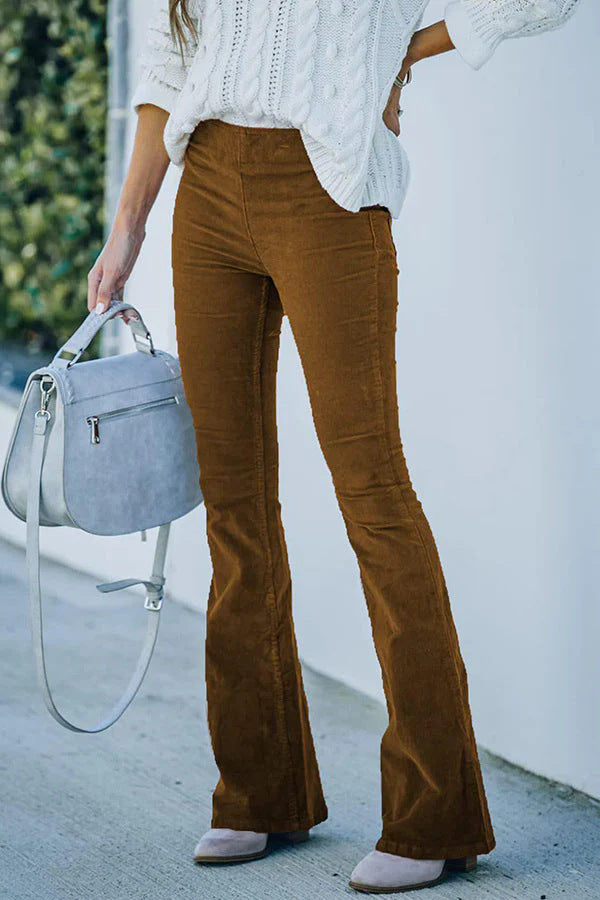 Damen Elegante und figurschmeichelnde Schlaghose Echo Archiv