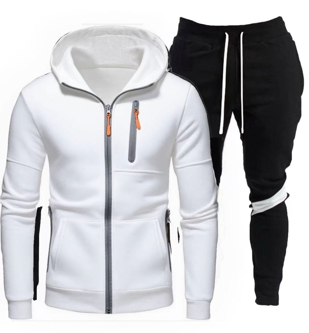 Herren sportliche Kapuzenjacke mit praktischem Reißverschluss und Jogginghose Echoarchiv