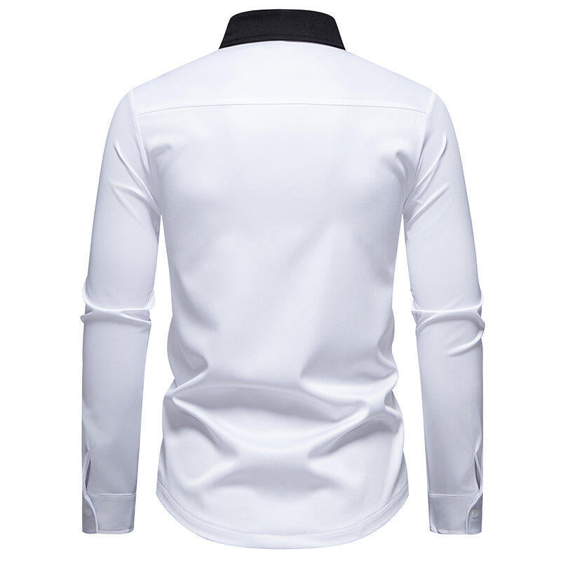 Herren Sportliches Langarmshirt mit modernem Reißverschluss und kontrastierenden Farben Echoarchiv
