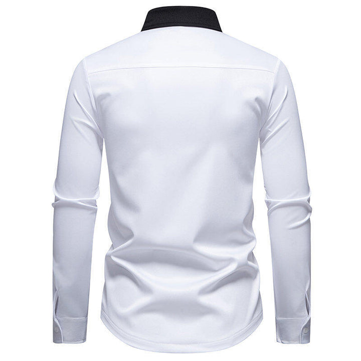 Herren Sportliches Langarmshirt mit modernem Reißverschluss und kontrastierenden Farben Echoarchiv
