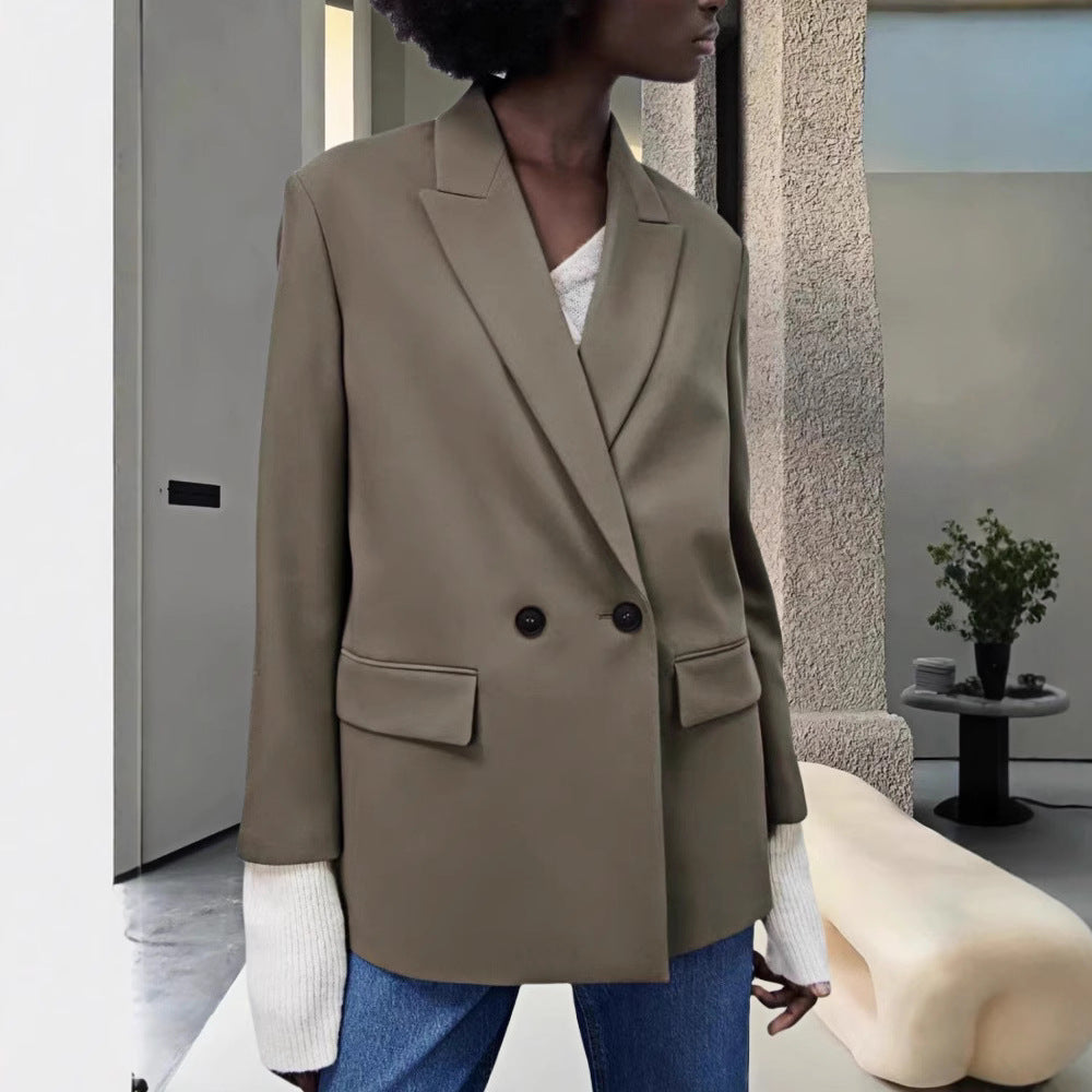 Damen Modischer und eleganter Oversized Blazer Echoarchiv