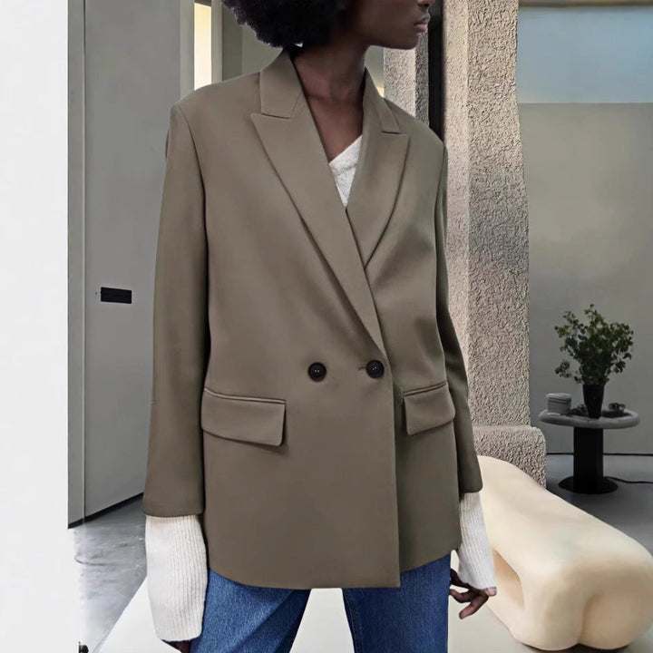 Damen Modischer und eleganter Oversized Blazer Echoarchiv