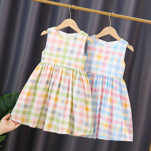Mädchen Sommerkleid mit kariertem Design Echo Archiv