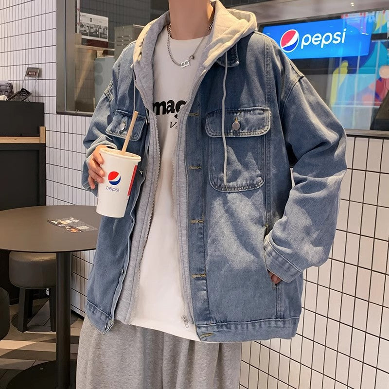 Herren Lässige Denimjacke im Oversized-Stil Echoarchiv
