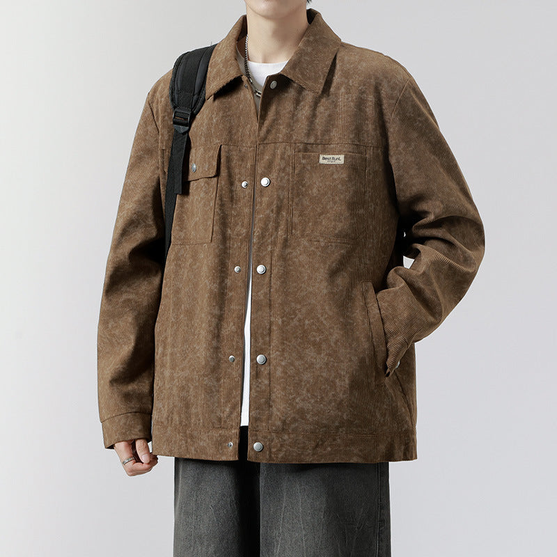 Herren Urbaner Overshirt mit modernen Taschen – Taviero