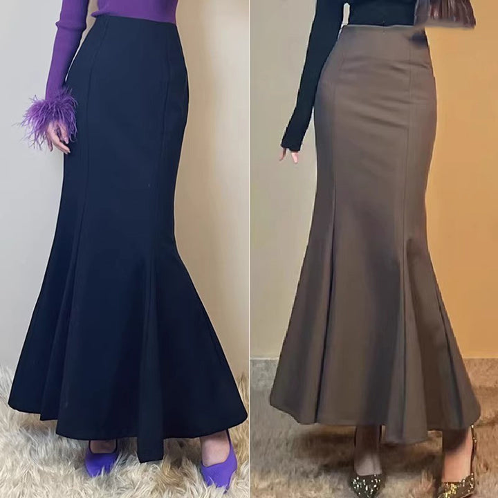 Damen Eleganter Maxirock mit elegantem Schwingdesign Echoarchiv