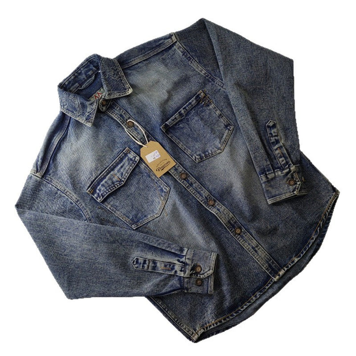 Herren Klassische Denim-Hemdjacke Echo Archiv