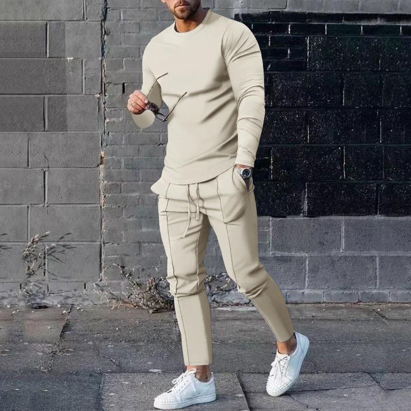 Herren lässiges Sweatshirt und Jogginghose Set Echoarchiv