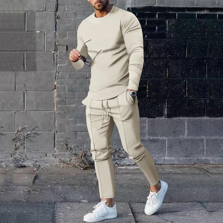 Herren lässiges Sweatshirt und Jogginghose Set Echoarchiv