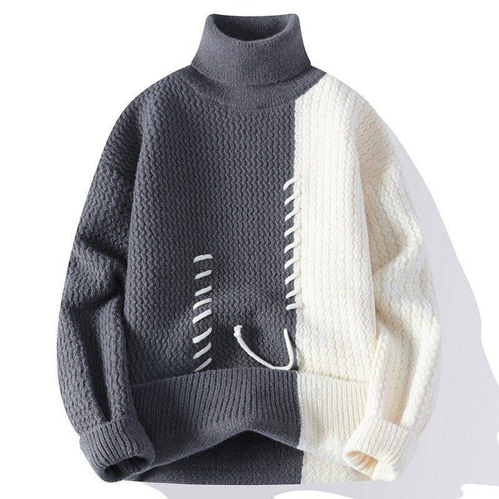 Unisex nan strukturierter Oversize-Strickpullover mit Zopfmuster und dekorativer Steppnaht Echo Archiv