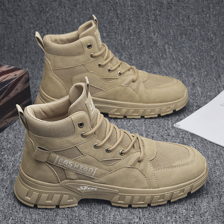 Herren robuste hochgeschnittene Utility-Boots mit Cordura-Einsätzen verstärkter Zehenkappe und stoßdämpfender Offroad-Sohle – Tavélo