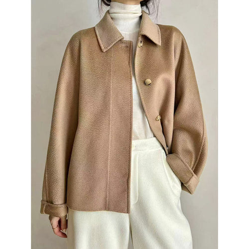 Damen Teddyjacke mit Hemdkragen und verdeckter Knopfleiste Echoarchiv