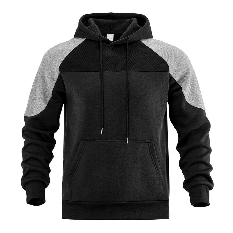 Herren Sportlicher Kapuzenpullover mit strukturiertem Design Echoarchiv