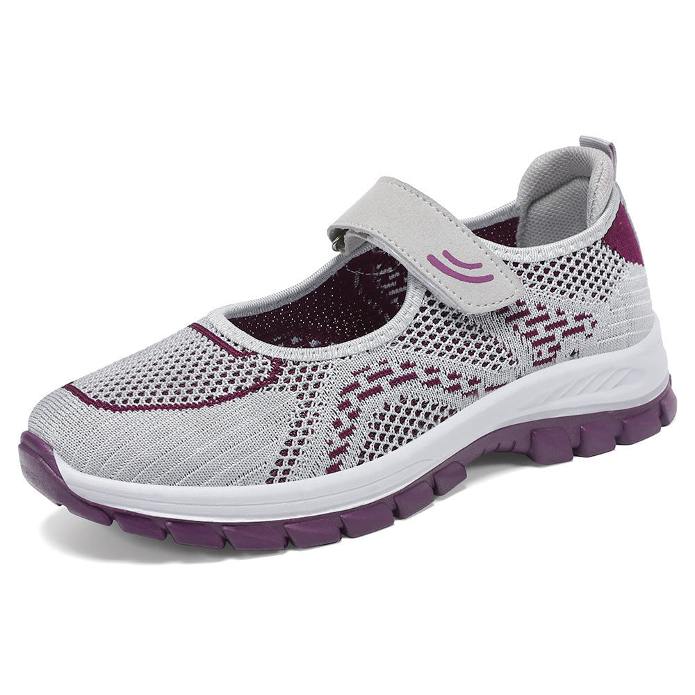 Damen Sportliche Slip-On Sneakers mit verstellbarem Riemen Echo Archiv
