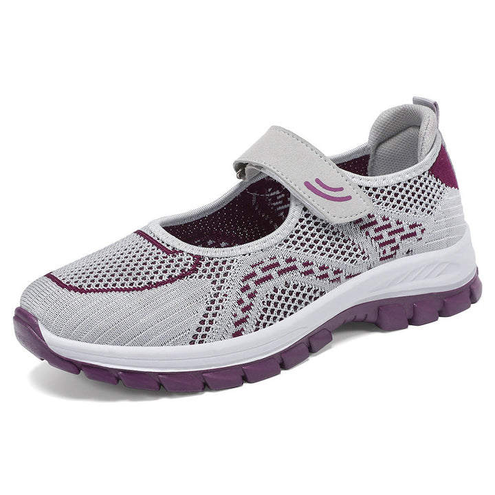 Damen Sportliche Slip-On Sneakers mit verstellbarem Riemen Echo Archiv