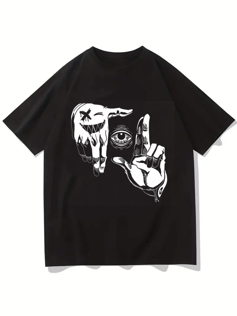 Damen T-Shirt mit künstlerischem Floral-Motiv und lässigem Schnitt Echo Archiv