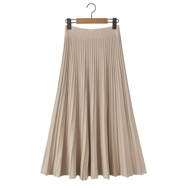 Damen Plissierter Maxi-Rock mit hohem Stretchbund Echo Archiv