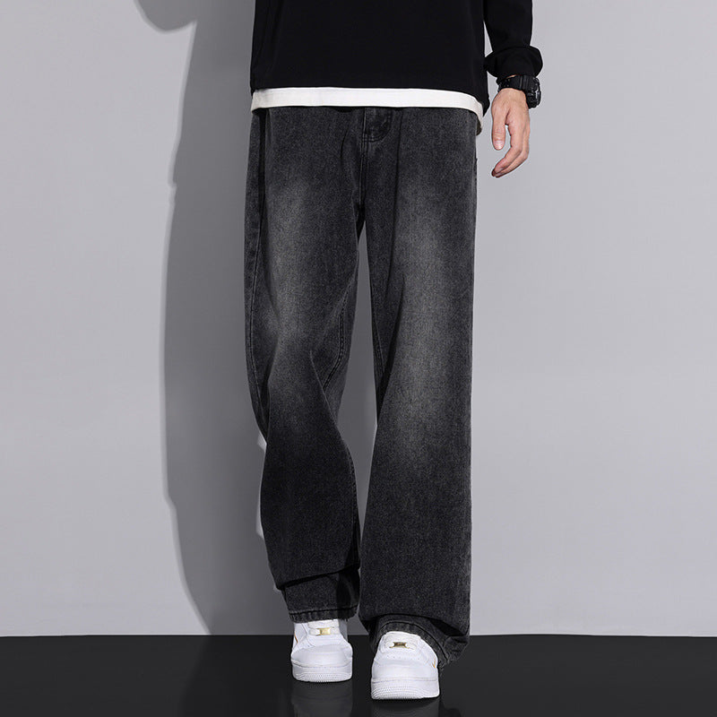Herren weite Denim-Jeans im modernen Used-Look Echoarchiv