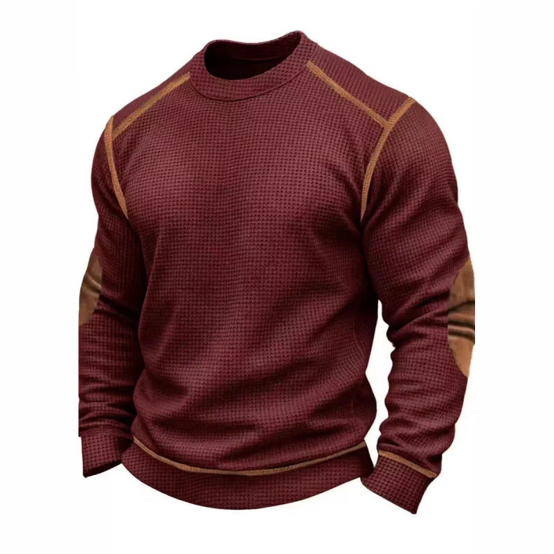 Herren Modischer Langarmpullover mit strukturiertem Design Echoarchiv