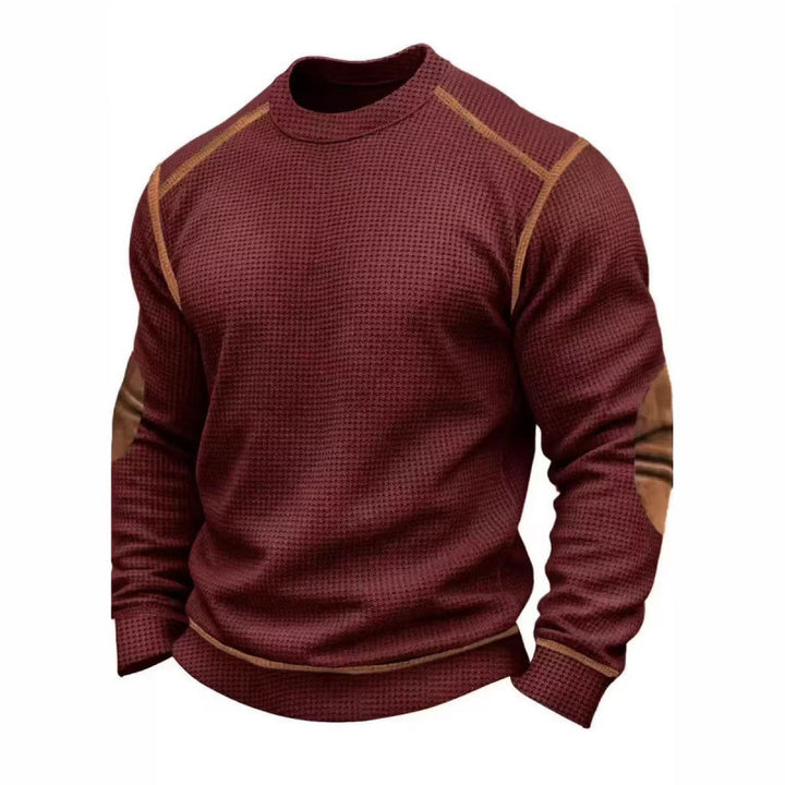 Herren Modischer Langarmpullover mit strukturiertem Design Echoarchiv